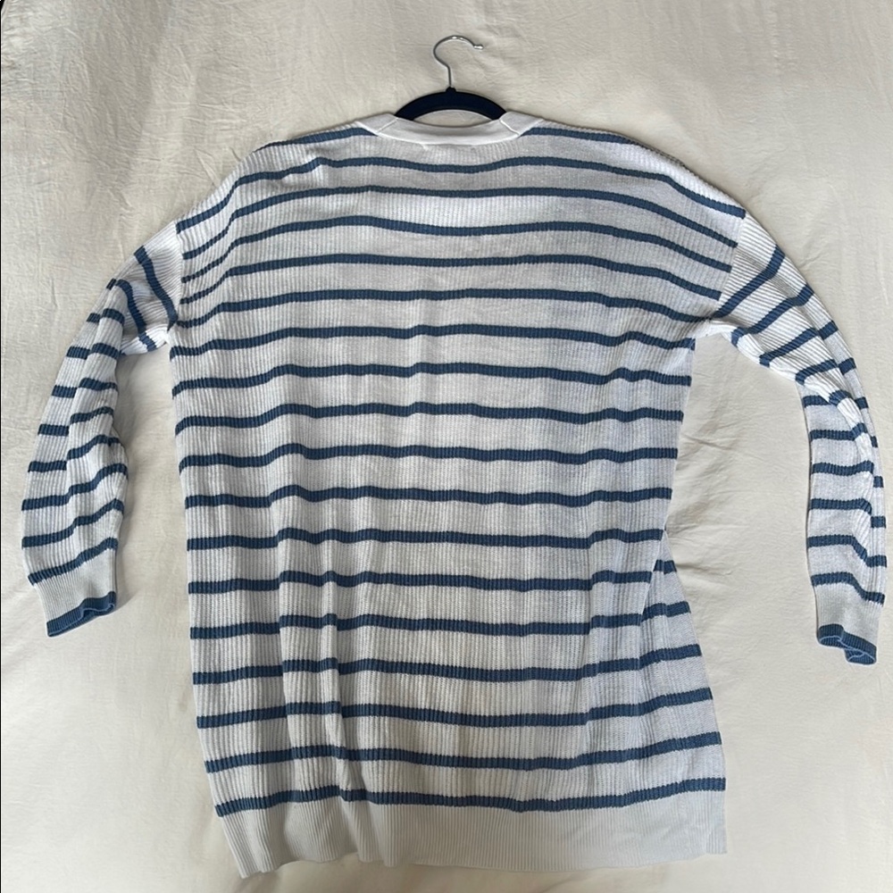 Striped Open-Front Cardigan - Picture 5 of 6